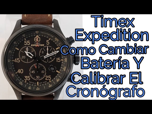 Reemplazo de la batería de un reloj de pulsera Timex Expedition
