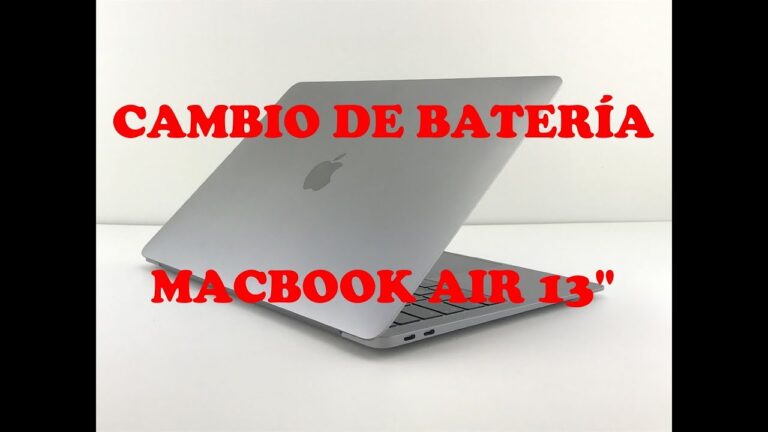 Reemplazo de la batería del MacBook Air de 13 pulgadas