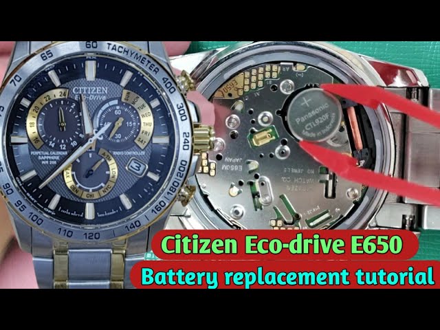 Reemplazo de la batería del reloj Citizen Ecodrive